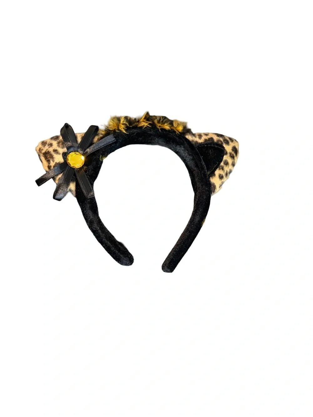 Cat Leopard Deluxe Headband Accessory Kit + Choker Necklace, Tail & Cuff